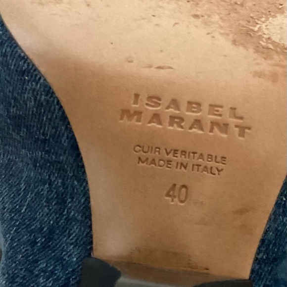 Isabel Marant Miyako Denim Boots - Picture 8 of 8